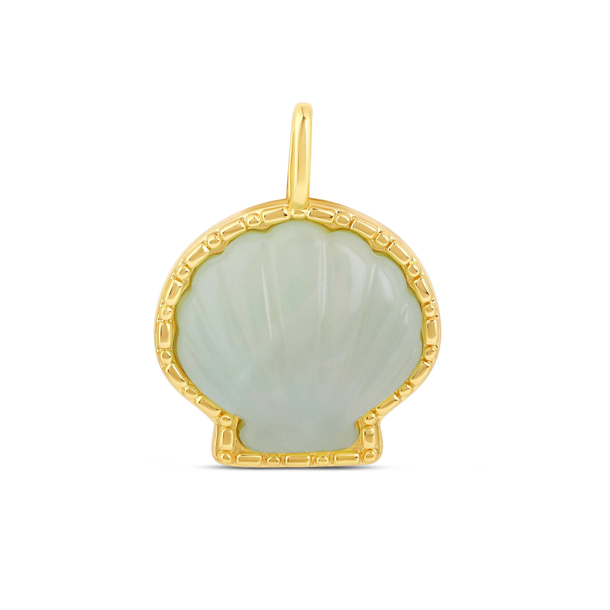 Natural Stone Shell Charm – G&S