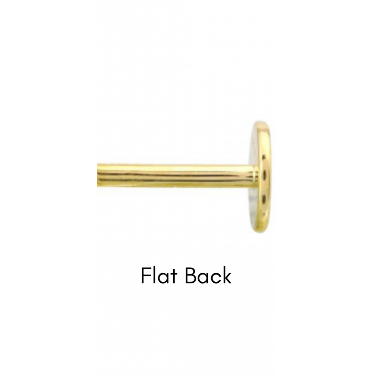 Star with Dangling Chain Flat Back Stud – G&S