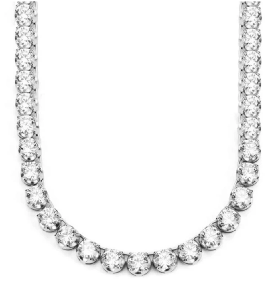 Buttercup Diamond Statement Tennis Necklace with Extenders G S