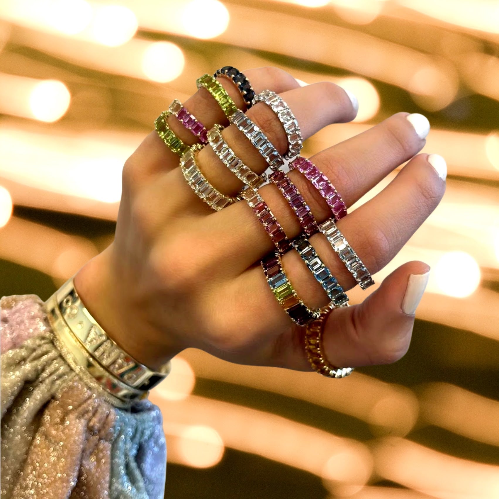Citrine eternity band clearance